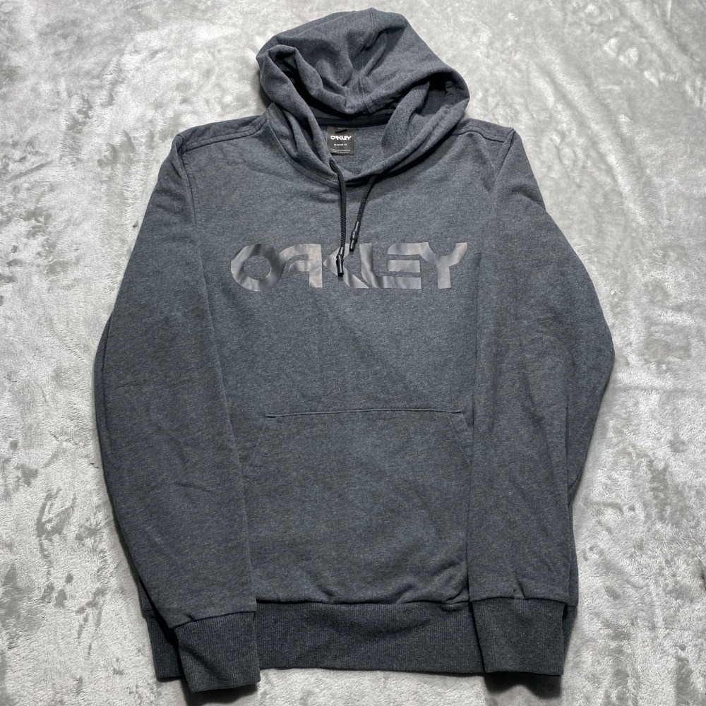 Oakley‎ Pullover Hoodie Sweatshirt Mens Small Gray Logo Activewear